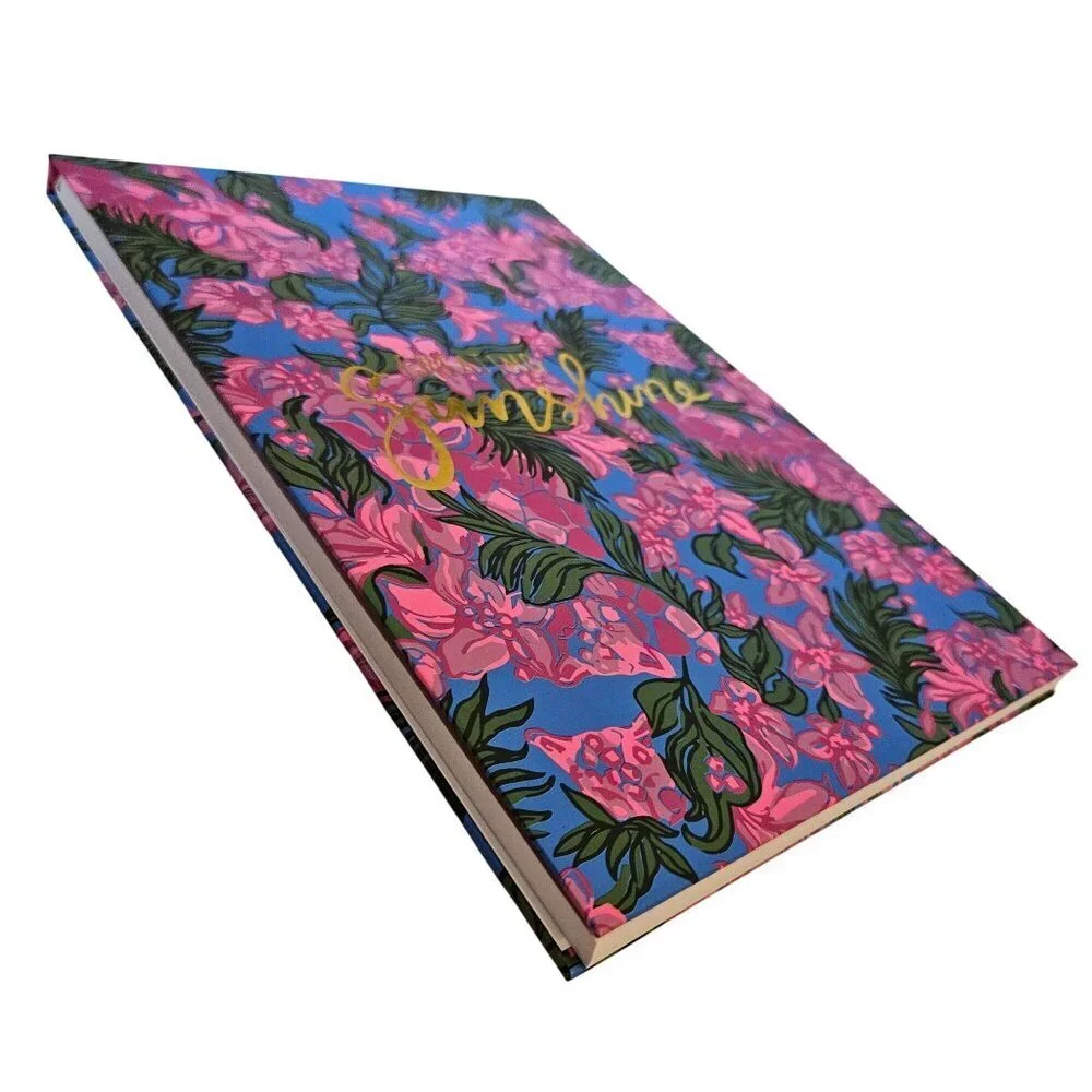 Lilly Pulitzer Creating Sunshine Sketchbook & Pencil Case Set Pink/Blue Flo